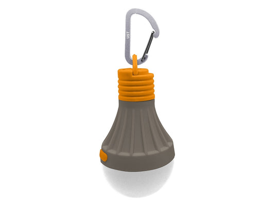 Ultimate Survival Technologies Tent Bulb LED 1.0 Keychain Light - 40 Lumens - Includes 1 x AA - Orange and Gray (20-SAC0007)