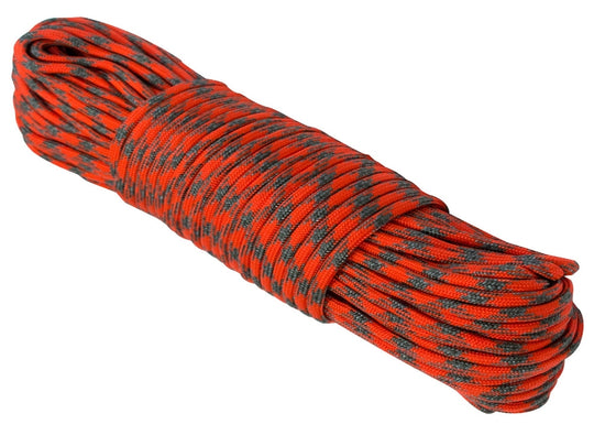 Ultimate Survival Technologies ParaTinder 550 Heavy Duty Cord Hank with Fire Tinder - 30 Feet - Orange and Grey (20-02795)