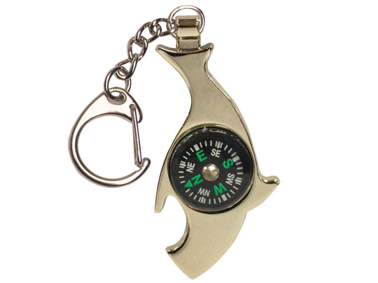 Ultimate Survival Technologies Compass Shark Multi-Tool - 2 Total Tools - Chrome (20-12108)