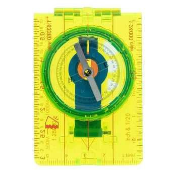 Ultimate Survival Technologies Hi Vis Lensatic Map Folding Compass with Adjustable Lens, Extended Base Plate and Breakaway Lanyard
