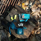 Ultimate Survival Technologies Learn and Live Fire Starting Kit Combo - Pairs Pocket Guide with Fire Starter and Tinder