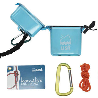 Ultimate Survival Technologies Learn and Live Knot Tying Kit Combo - Pairs Pocket Guide with 2 x 15-Inch Cord