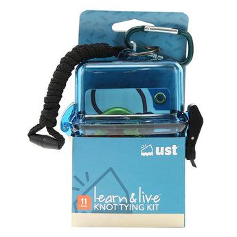 Ultimate Survival Technologies Learn and Live Knot Tying Kit Combo - Pairs Pocket Guide with 2 x 15-Inch Cord