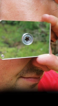 Ultimate Survival Technologies StarFlash Floating Signal Mirror - 2 x 3-inch Signaling Device - Polycarbonate