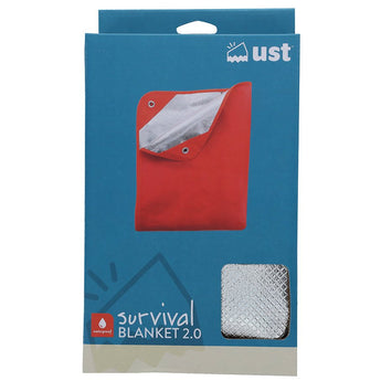 Ultimate Survival Technologies Survival Blanket 2.0 Protective Gear - 60 x 83-inch All-Weather Polyester Cloth - Orange/Reflective