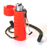 Ultimate Survival Technologies Trekker Stormproof Butane Lighter / Fire Starter - Extra Large Fuel Tank - Orange (21-W03-005)
