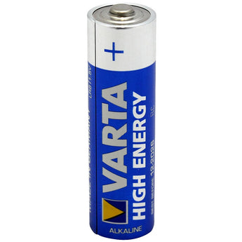 Varta High Energy V4906 AA 1.5V Alkaline Button Top Battery - Standing Shot