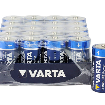 Varta Long Life Power C 1.5V Alkaline Button Top Batteries  - Retail Packaging, Sold Individually