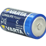 Varta Long Life Power C 1.5V Alkaline Button Top Batteries  - Retail Packaging, Sold Individually