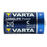 Varta Long Life Power C 1.5V Alkaline Button Top Batteries  - Retail Packaging, Sold Individually