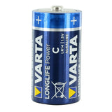 Varta Long Life Power C 1.5V Alkaline Button Top Batteries  - Retail Packaging, Sold Individually