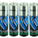 Vinnic Super Heavy Duty AA 1.5V Button Top Batteries - 2 or 4-Pack Shrink Wrap