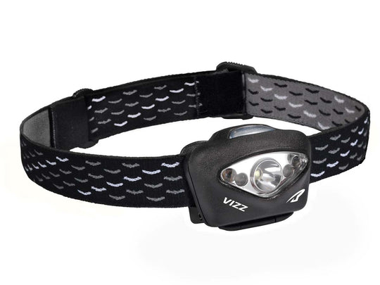 Princeton Tec VIZZ Headlamp - Maxbright and RED LED - 420 Lumens - Uses 3 x AAA (Included) - Black