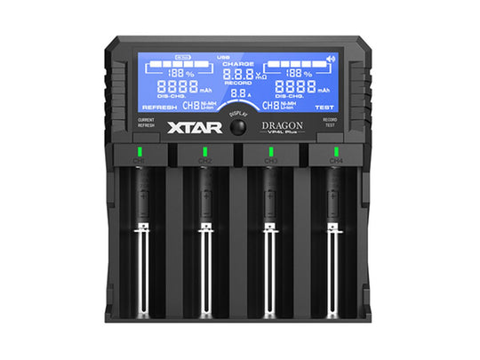 XTAR Dragon VP4L Plus 4 Slot Professional Battery Charger and Tester
