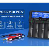 XTAR Dragon VP4L Plus 4 Slot Professional Battery Charger and Tester