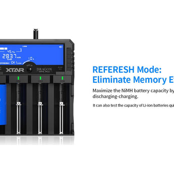 XTAR Dragon VP4L Plus 4 Slot Professional Battery Charger and Tester