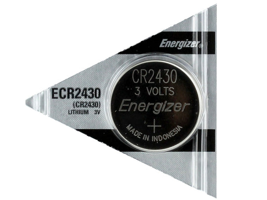 Energizer ECR2430 290mAh 3V Lithium Primary (LiMNO2) Coin Cell Battery - 1 Piece Tear Strip, Sold Individually