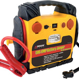 Wagan Tech 2467 Battery Jumper - 300 Amp Jump Starter with Air Compressor - 12Ah SLA Battery