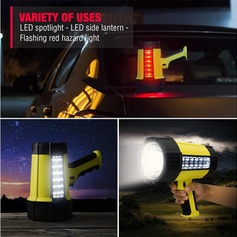 Wagan Brite-Nite 2 Million LED Rechargeable Spotlight Lantern - 600 Lumens - Includes 3.7V 1800mAh Li-ion Battery Pack