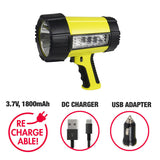 Wagan Brite-Nite 2 Million LED Rechargeable Spotlight Lantern - 600 Lumens - Includes 3.7V 1800mAh Li-ion Battery Pack