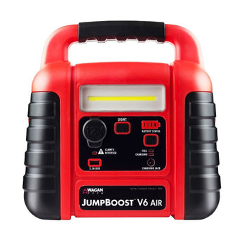 Wagan Tech JumpBoost V6 Air - 1000 Amp Jump Starter with 260 PSI Air Compressor - 200 Lumen LED Work Light - 15Ah SLA Battery (7552)
