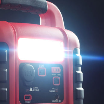 Wagan Tech JumpBoost V6 Air - 1000 Amp Jump Starter with 260 PSI Air Compressor - 200 Lumen LED Work Light - 15Ah SLA Battery (7552)