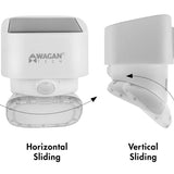 Wagan Solar Wall Light - 2000 Lumens - Includes Li-ion Battery Pack - White