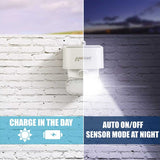 Wagan Solar Wall Light - 2000 Lumens - Includes Li-ion Battery Pack - White