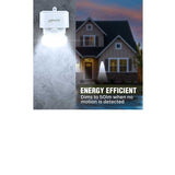 Wagan Solar Wall Light - 2000 Lumens - Includes Li-ion Battery Pack - White