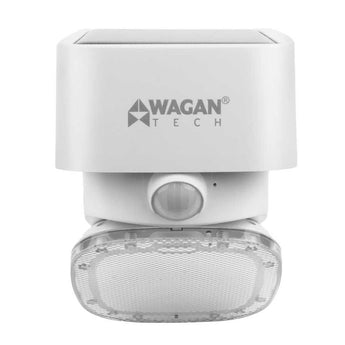 Wagan Solar Wall Light - 2000 Lumens - Includes Li-ion Battery Pack - White
