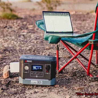 Wagan EL8835 Lithium Cube EX5 Power Station - 25.2V 504Wh