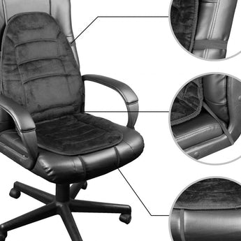 Wagan Deluxe Velour Heated Seat Cushion