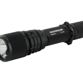Powertac Warrior G4FL Rechargeable LED Flashlight - 4200 Lumens - CREE XHP70 - Uses 1 x 18650 (included) or 2 x CR123A