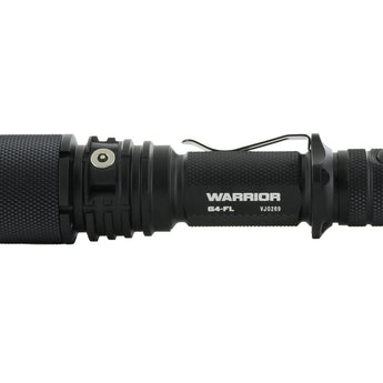 Powertac Warrior G4FL Rechargeable LED Flashlight - 4200 Lumens - CREE XHP70 - Uses 1 x 18650 (included) or 2 x CR123A