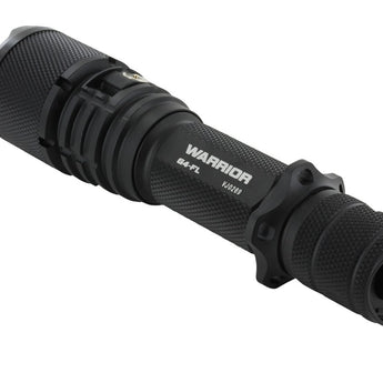 Powertac Warrior G4FL Rechargeable LED Flashlight - 4200 Lumens - CREE XHP70 - Uses 1 x 18650 (included) or 2 x CR123A