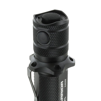 Powertac Warrior G4FL Rechargeable LED Flashlight - 4200 Lumens - CREE XHP70 - Uses 1 x 18650 (included) or 2 x CR123A