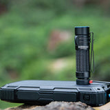 Olight Warrior Nano Rechargeable LED Flashlight - 1200 Lumens - Includes 1 x 18350 - Black or Red