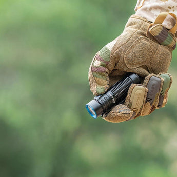 Olight Warrior Nano Rechargeable LED Flashlight - 1200 Lumens - Includes 1 x 18350 - Black or Red