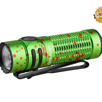 Olight Warrior Nano Rechargeable LED Flashlight - 1200 Lumens - Includes 1 x 18350 - Black or Red