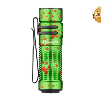 Olight Warrior Nano Rechargeable LED Flashlight - 1200 Lumens - Includes 1 x 18350 - Black or Red