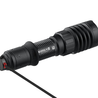 Olight Warrior X 4 Rechargeable LED Flashlight Kit - 2600 Lumens - Includes 1 x 21700, 2 x Filters and Weapon Mount - Matte Black
