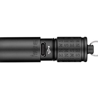 Olight I1R 2 Pro EOS Keychain Twist USB-C Rechargeable Flashlight - Cardinal Directions Edition - Chip Scale LED - 180 Lumens - Uses Built-In 130mAh Battery Pack - North, South, East, West and Center