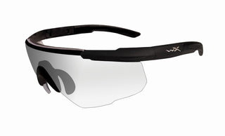 Wiley X Saber Advanced Changeable Sunglasses with High Velocity Protection - Matte Black Frame with Clear Lenses (303)