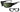 Wiley X Airborne Climate Control Sunglasses Rx Ready with High Velocity Protection - Metallic Black Frame with Polarized Smoke Green Lenses (CCAIR04)
