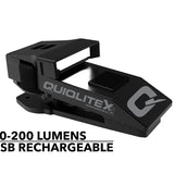 QuiqLite X2 USB Rechargeable White and White LED Light - 200 Lumens - Uses Built-in Li-ion Battery Pack