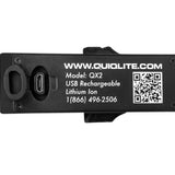 QuiqLite X2 USB Rechargeable White and White LED Light - 200 Lumens - Uses Built-in Li-ion Battery Pack