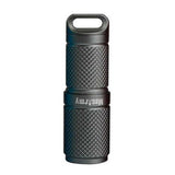 MecArmy X4S Rechargeable Mini LED Flashlight - CREE XP-G2 - 130 Lumens - Includes 1 x 10180 - PVD Grey