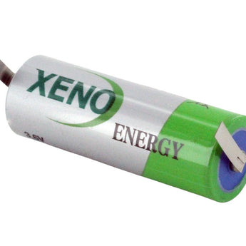 Xeno XL-100F A-cell 3600mAh 3.6V Lithium Thionyl Chloride (Li-SOCl2) Battery with T1, T2, T3, or T3R Tabs - Bulk