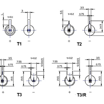 Xeno XL-100F A-cell 3600mAh 3.6V Lithium Thionyl Chloride (Li-SOCl2) Battery with T1, T2, T3, or T3R Tabs - Bulk