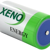 Xeno XL-205F D-cell 19000mAh 3.6V Lithium Thionyl Chloride (Li-SOCl2) Button Top or Battery with Tabs - Bulk